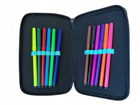 Penar ehipat Tigru , 3 compartimente, 19x12x6 cm, 32 piese [3]