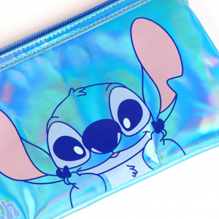 Rechizite si papetarie - Penar Lilo & Stitch 1 compartiment iridescent