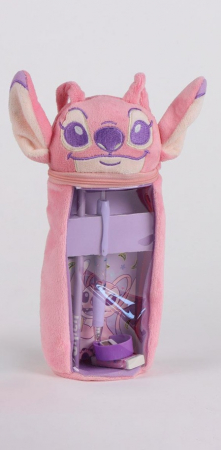 Rechizite si papetarie - Penar plus 1 compartiment cu accesorii, Lilo & Stitch