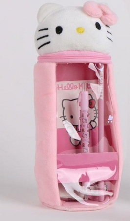 Totul pentru scoala - Penar plus 1 compartiment cu accesorii, Hello Kitty