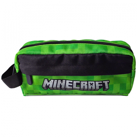 Totul pentru scoala - Penar scolar 1 compartiment, neechipat Minecraft, 23x10x7 cm