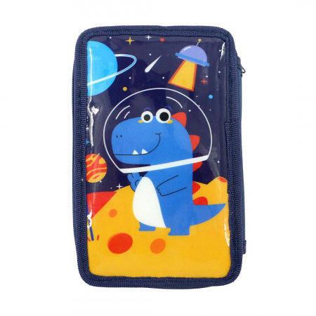 Totul pentru scoala - Penar triplu echipat 33 piese Dino Astronaut