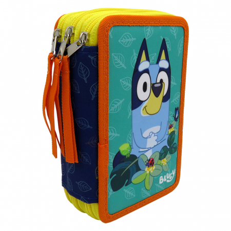 Penare - Penar echipat Bluey cu 3 compartimente, 39 piese Bluey