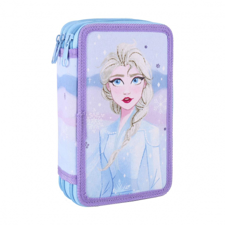 Rechizite si papetarie - Penar triplu echipat 43 piese Frozen II Little Moments