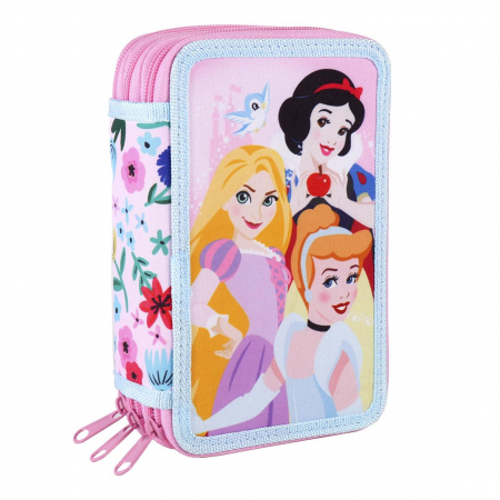 Penare - Penar triplu echipat 43 piese Printesele Disney