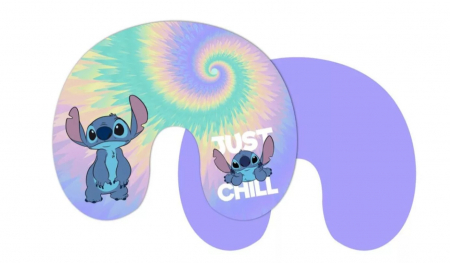 Home&Deco - Perna de gat pentru calatorii Lilo & Stitch Chill, 35x30 cm