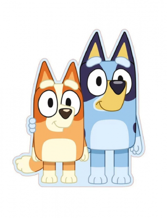 Home&Deco - Perna decorativa catifea Bluey si Bingo, 34x28 cm