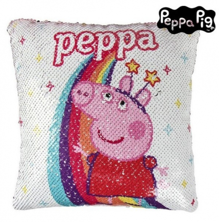 Home&Deco - Perna Peppa Pig cu paiete, 25 cm