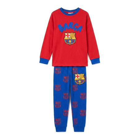 Imbracaminte si incaltaminte copii - Pijama cozy cu mânecă lungă și design FC Barcelona