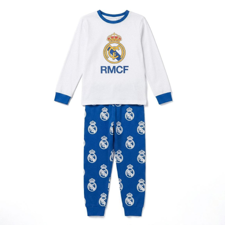Imbracaminte si incaltaminte copii - Pijama cozy cu mânecă lungă și design Real Madrid