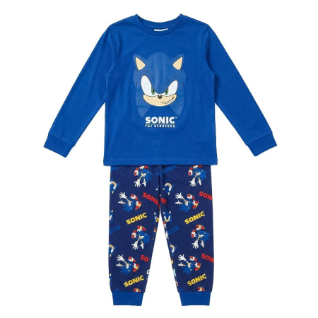 Imbracaminte si incaltaminte copii - Pijama cozy cu mânecă lungă și design Sonic