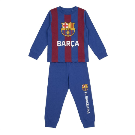 Imbracaminte si incaltaminte copii - Pijama interlock cu mânecă lungă și design FC Barcelona