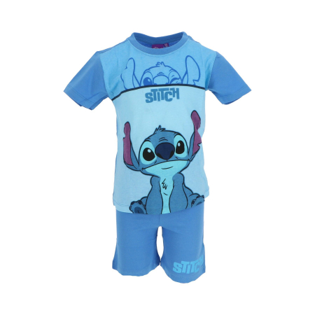 Imbracaminte si incaltaminte copii - Pijama baieti cu maneca scurta, Lilo & Stitch