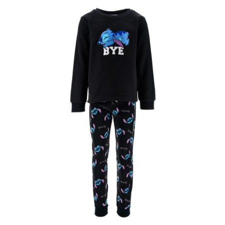Pijamale copii - Pijama copii, polar fleece, 2 piese cu maneca lunga Lilo & Stitch