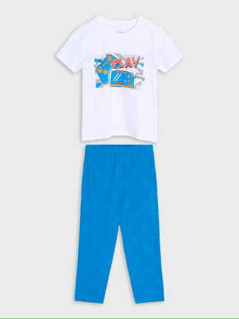 Pijamale copii - Pijama bumbac 2 piese Super Play