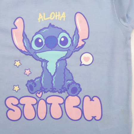 Pijama bumbac, 2 piese, maneca lunga Aloha Stitch [4]