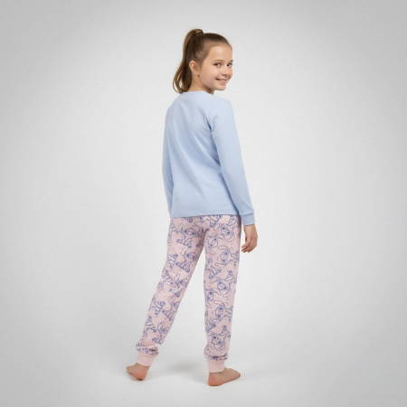 Pijama bumbac, 2 piese, maneca lunga Aloha Stitch [1]