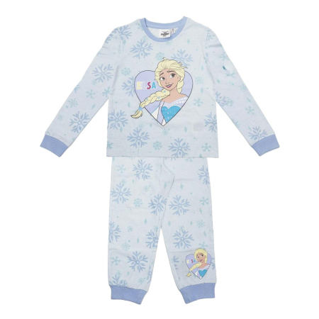 Pijama bumbac, 2 piese, maneca lunga Elsa Frozen [2]