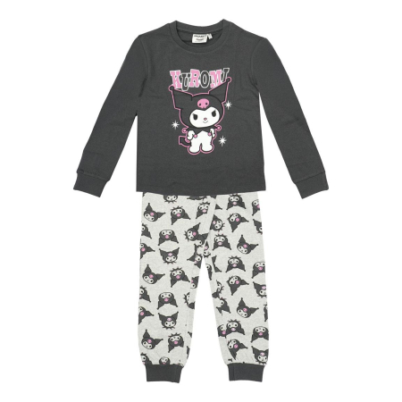 Pijamale copii - Pijama bumbac, 2 piese, maneca lunga Hello Kitty Kuromi