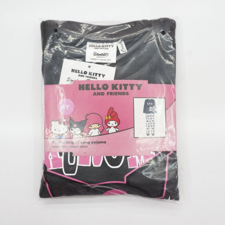 Pijama bumbac, 2 piese, maneca lunga Hello Kitty Kuromi [6]
