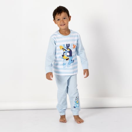 Pijamale copii - Pijama bumbac, 2 piese, maneca lunga Hey Bluey