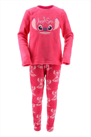 Pijamale copii - Pijama coral fleece, 2 piese, maneca lunga Lilo & Stitch Angel Eyes