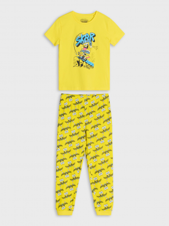 Imbracaminte si incaltaminte copii - Pijama din doua piese SpongeBob