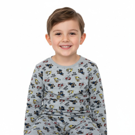 Pijamale copii - Pijama bumbac baieti, 2 piese, maneca lunga Paw Patrol