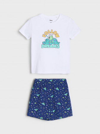 Imbracaminte si incaltaminte copii - Pijama bumbac de vara din doua piese Monster University