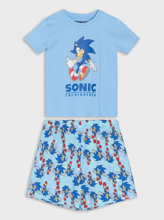 Imbracaminte si incaltaminte copii - Pijama bumbac din doua piese Sonic The Hedgehog