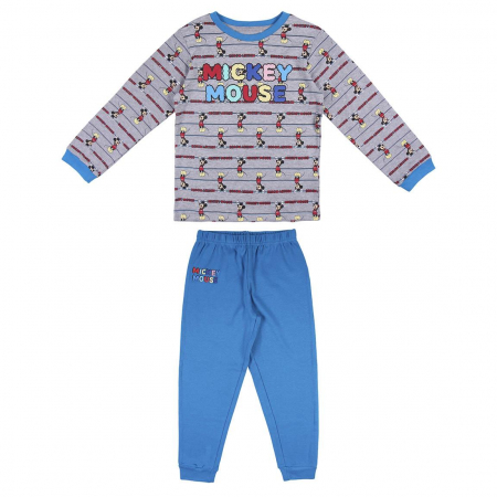 Imbracaminte si incaltaminte copii - Pijama bumbac maneca lunga, Mickey Mouse