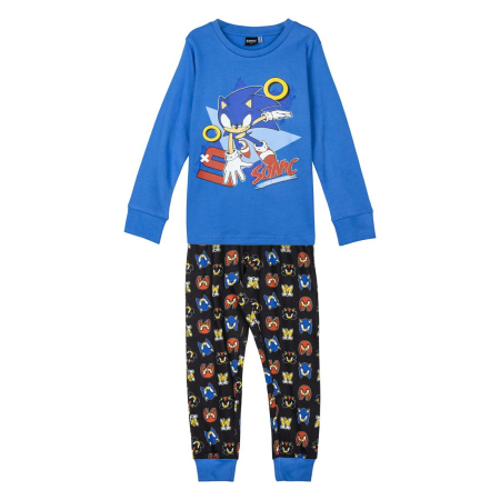 Pijama bumbac maneca lunga Sonic [4]