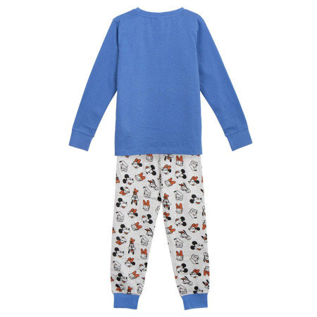 Pijama bumbac pentru baieti, 2 piese, maneca lunga Mickey Mouse Iconic [1]