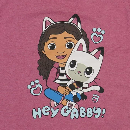 Pijama bumbac pentru fete, 2 piese, maneca lunga Hey Gabby [4]