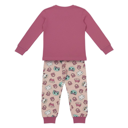 Pijama bumbac pentru fete, 2 piese, maneca lunga Hey Gabby [3]