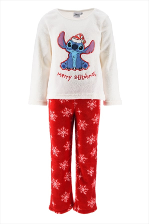 Pijamale copii - Pijama colar fleece, cu maneca lunga Merry Stitchmas
