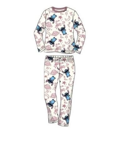 Pijamale copii - Pijama copii supersoft cu maneca lunga Lilo & Stitch