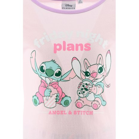 Pijama copii din bumbac, 2 piese cu maneca lunga Lilo & Stitch [2]