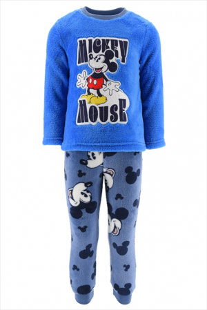 Pijamale copii - Pijama coral flecee cu maneca lunga Mickey Mouse Fun