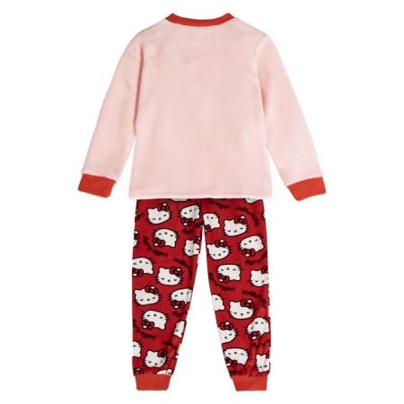 Pijama coral fleece 2 piese cu maneca lunga Hello Kitty [1]