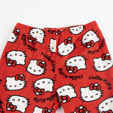 Pijama coral fleece 2 piese cu maneca lunga Hello Kitty [3]