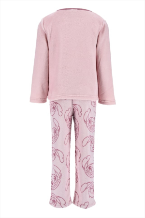 Pijama coral fleece cu maneca lunga Stitch Ohana Family [1]