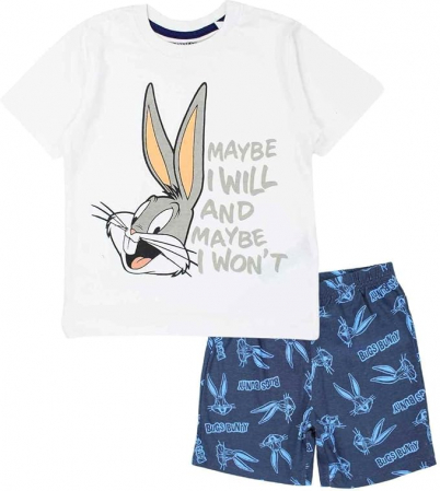 Pijamale copii - Pijama de vara cu maneca scurta, bumbac, Bugs Bunny