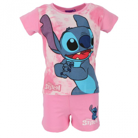 Imbracaminte si incaltaminte copii - Pijama de vara cu maneca scurta pentru fete, Lilo & Stitch