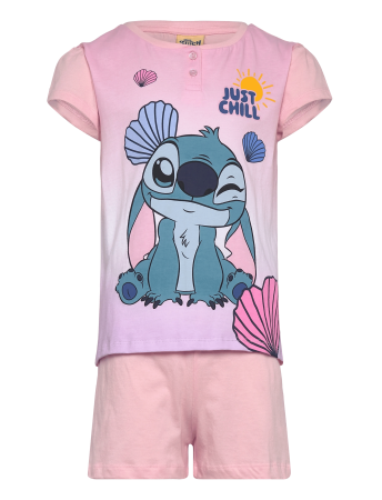 Imbracaminte si incaltaminte copii - Pijama de vara din bumbac in cutie cadou, Lilo & Stitch Just Chill