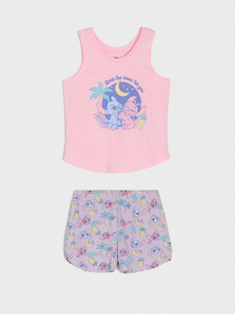 Imbracaminte si incaltaminte copii - Pijama de vara din doua piese din bumbac Stitch