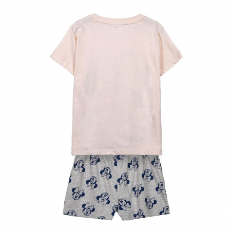Pijama de vara, maneca scurta, amestec bumbac, Minnie Mouse [3]