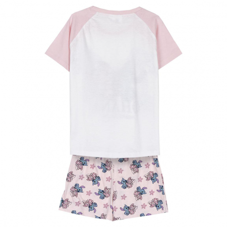 Pijama de vara, maneca scurta, bumbac, Lilo & Stitch Ohana [1]