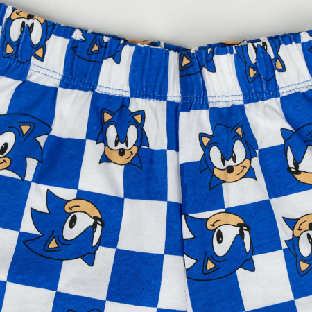 Pijama de vara, maneca scurta, bumbac, Sonic Game Over [2]