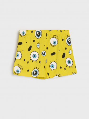 Pijama din bumbac cu maneca scurta SpongeBob [3]
